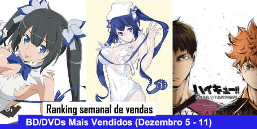 Vendas de BD/DVD de Animes (Novembro 21 - 27) - Ranking Semanal -  IntoxiAnime