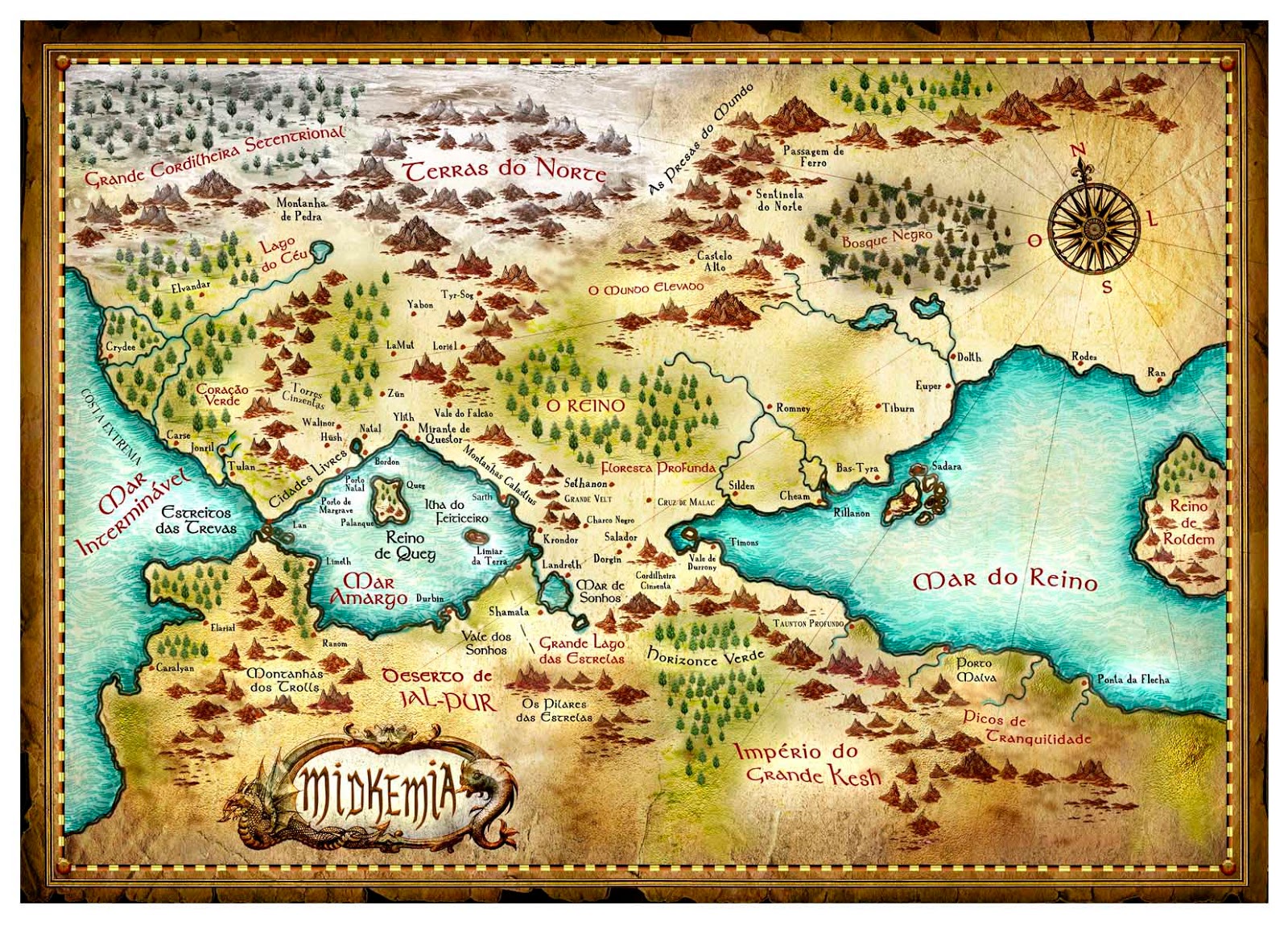 Midkemia Kingdom Map   Midkemia 