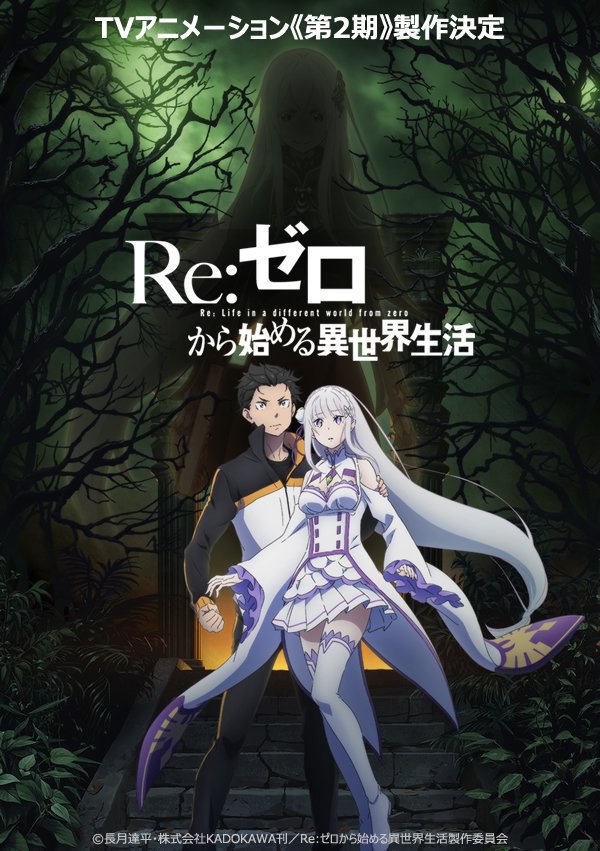 Re:Zero tem sua segunda temporada anunciada - Anime United