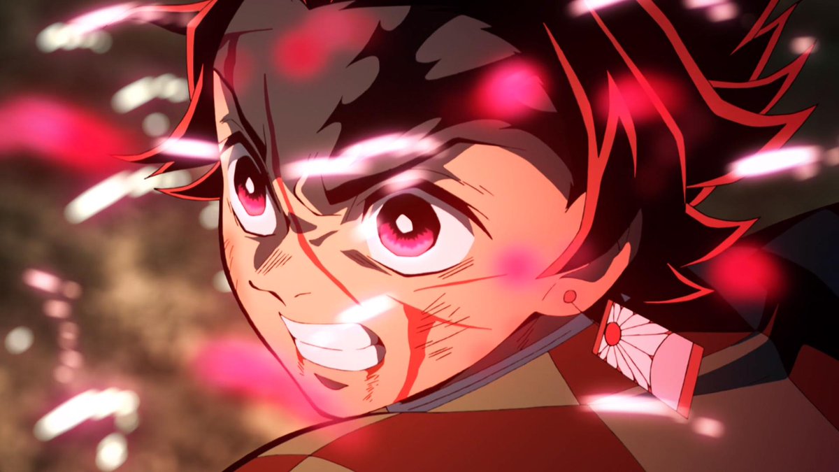 Anime demônio slayer pintura em tela tanjiro nezuko personagem