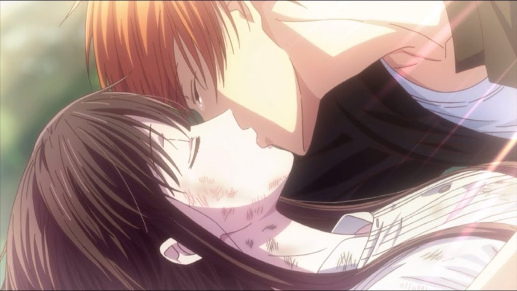 cenas de anime com beijo